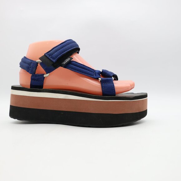 Teva x Opening Ceremony Universal Navy Platform Women's Size 8 Sandals - Picture 1 of 10